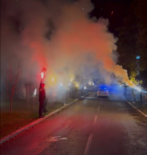 NESTVARAN DOČEK Gorela Republika Srpska, košarkaši Partizana ostali u šoku (VIDEO)