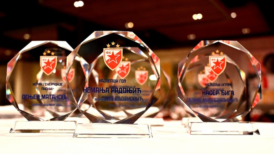 SVEČANA ATMOSFERA NA "MARAKANI" Zvezda proslavila kraj uspešne 2024. godine uz "crveno-belo veče", nagrade najboljima (FOTO)