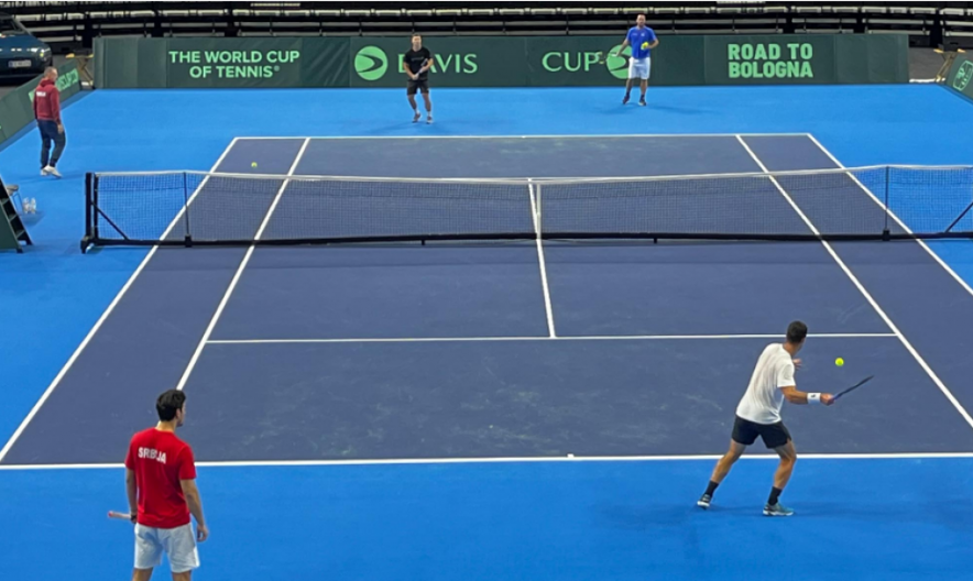 Desetkovani tesniseri Srbije odradili prvi trening u Kopenhagenu