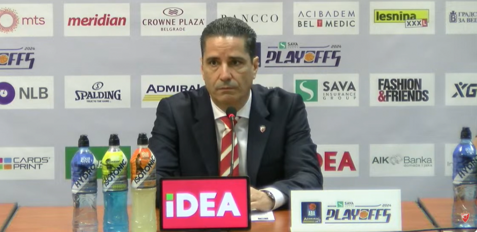 NEPRILIKE ZA SFEROPULOSA NA KONFERENCIJI ZA MEDIJE Glasna muzika prekidala Zvezdinog trenera