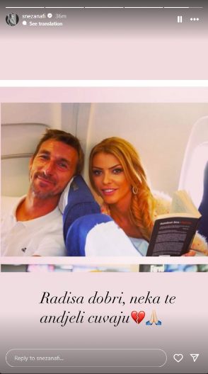 SRCE JOJ JE SLOMLJENO Snežana Borjan se uz zajedničku sliku oprostila od Radiše Ilića