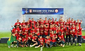 CRVENO-BELA DOMINACIJA KRUNISANA PETOM DUPLOM KRUNOM Zvezda po peti put uzastopno osvojila Kup Srbije, prekidi i Bruno Duarte obeležili finale u Zaječaru