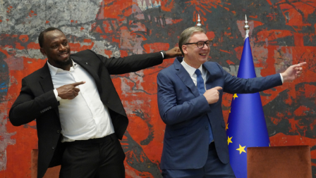 JUSEIN BOLT AMBASADOR EXPO 2027  Predsednik Vučić oduševljen: Mogu da trče još 100 godina, džaba im