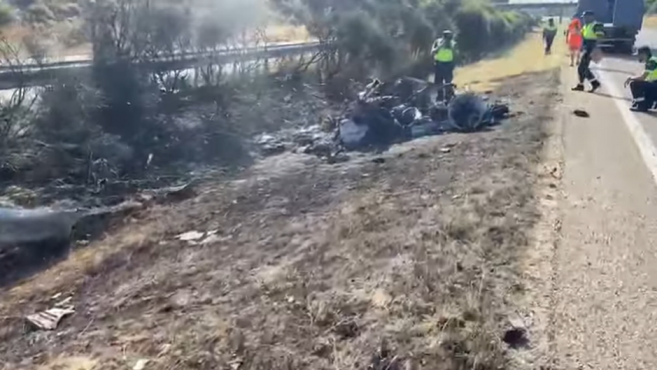 JEZIVI SNIMCI SA MESTA NESREĆE Evo kako izgleda automobil u kom je bio Diogo Žota (VIDEO)