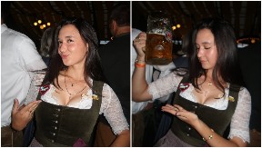 GRUDI I PIVO U PRVOM PLANU Atraktivna teniserka posetila Oktobarfest, pokazala atribute i oduševila fanove (FOTO)