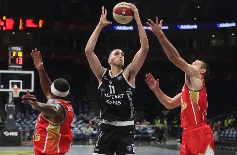 Partizan rutinski pobedio Borac i upisao četvrti trijumf u ABA ligi