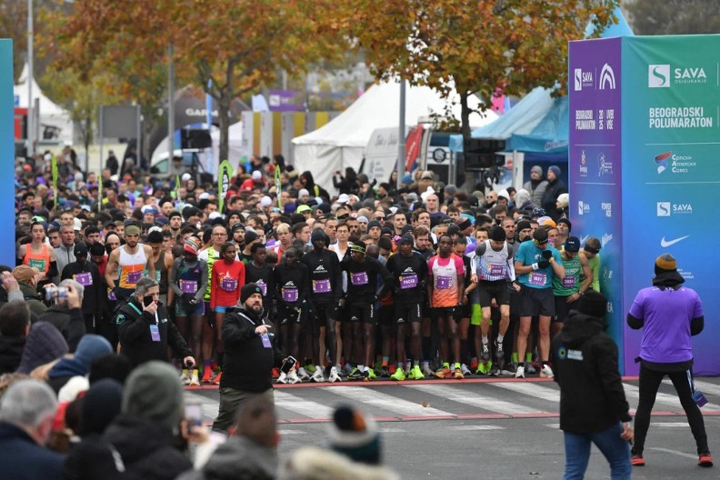 BEOGRADSKI POLUMARATON Ni zima im ne može ništa (FOTO)
